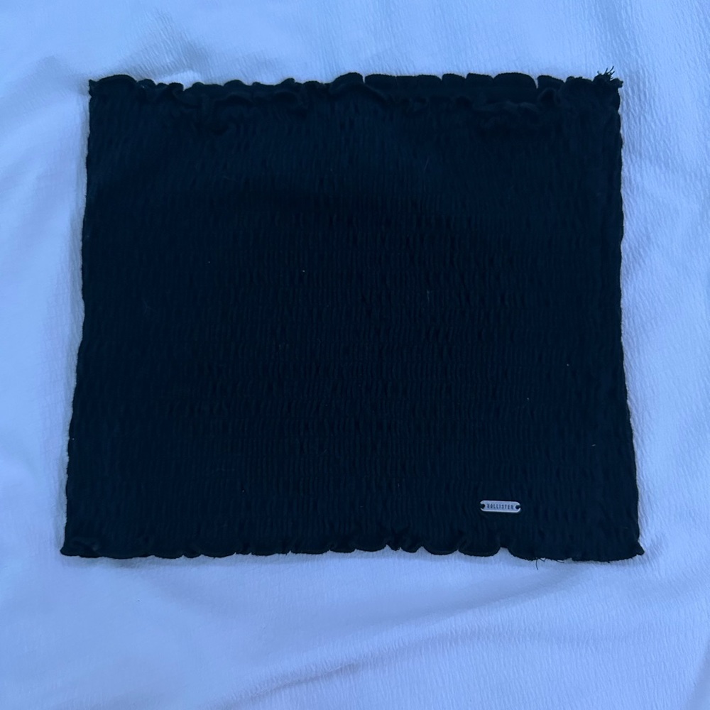 Black Hollister Cropped Tube Top